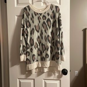 Leopard print sweater